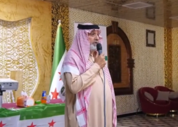 مشاركة الشيخ شعبان الداشر في فعالية القبة الوطنية السورية المنعقد في مدينة اعزاز